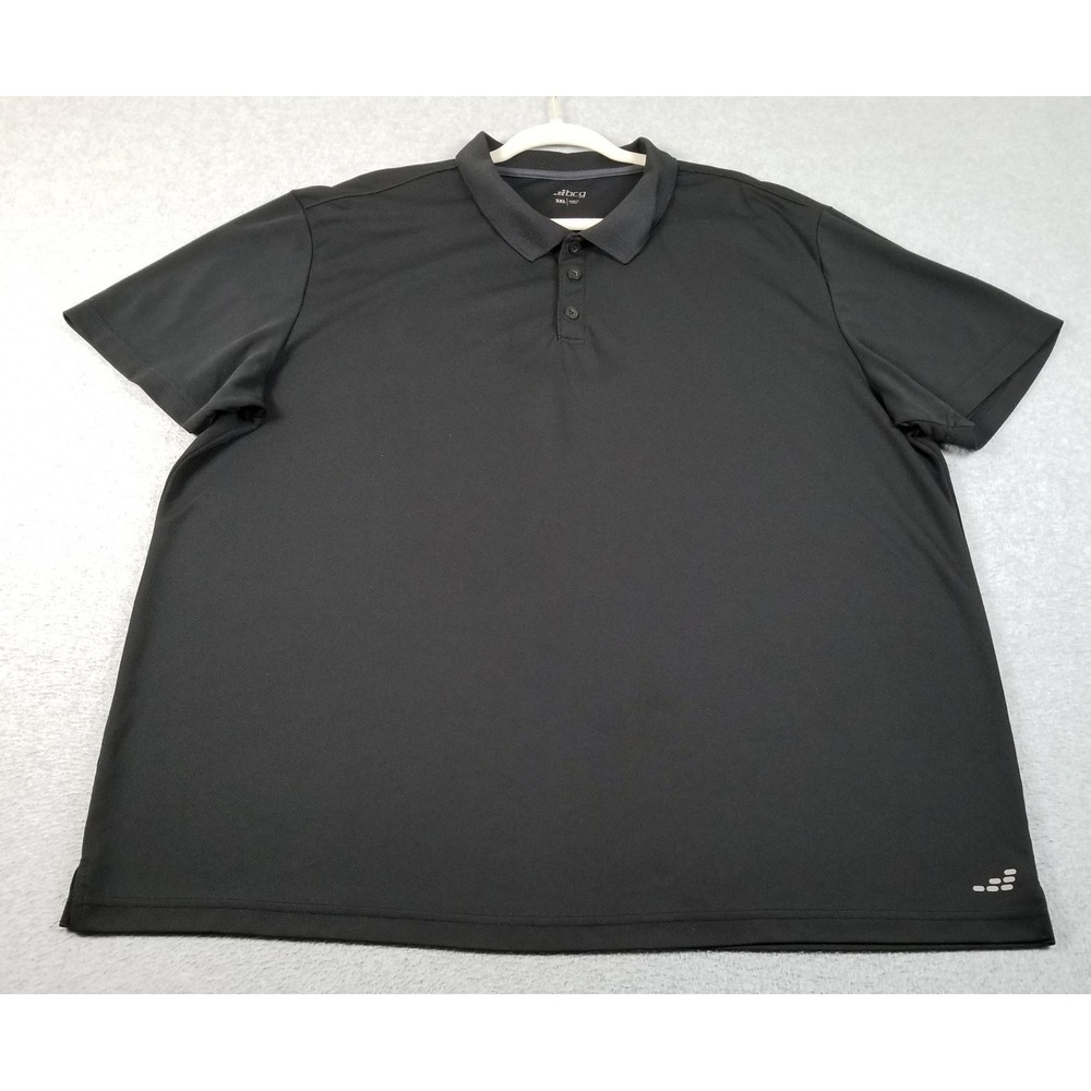 BCG Polo Shirt Mens 3XL XXXL Black Performance Golf Active Short Sleeve Stretch
